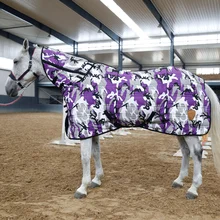 

Include Neck Cover Horse Sheet Equestrian Equipment Camouflage Caparison Colorful Winter Horse Jumpsuit Thicken Blanket