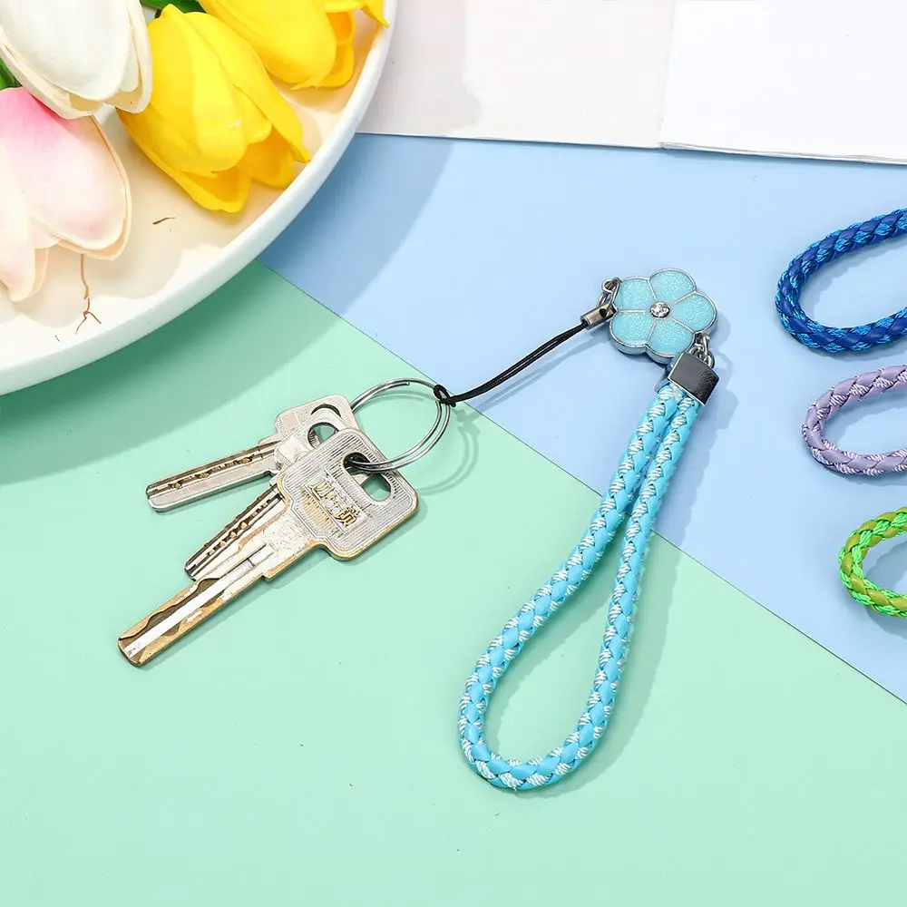 Elegant Plum Blossom Woven Phone and Keychain Lanyard