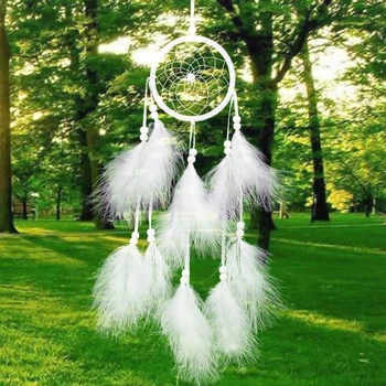 

Handmade Dream Catcher with Feather Wall Car Hanging Decoration Ornament Gift