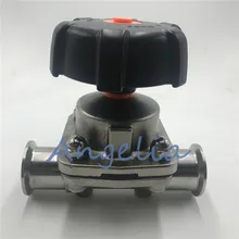 1-1/" санитарный мембрамный клапан из нержавеющей стали 316 Tri Clamp OD 50,5 мм водяное масло