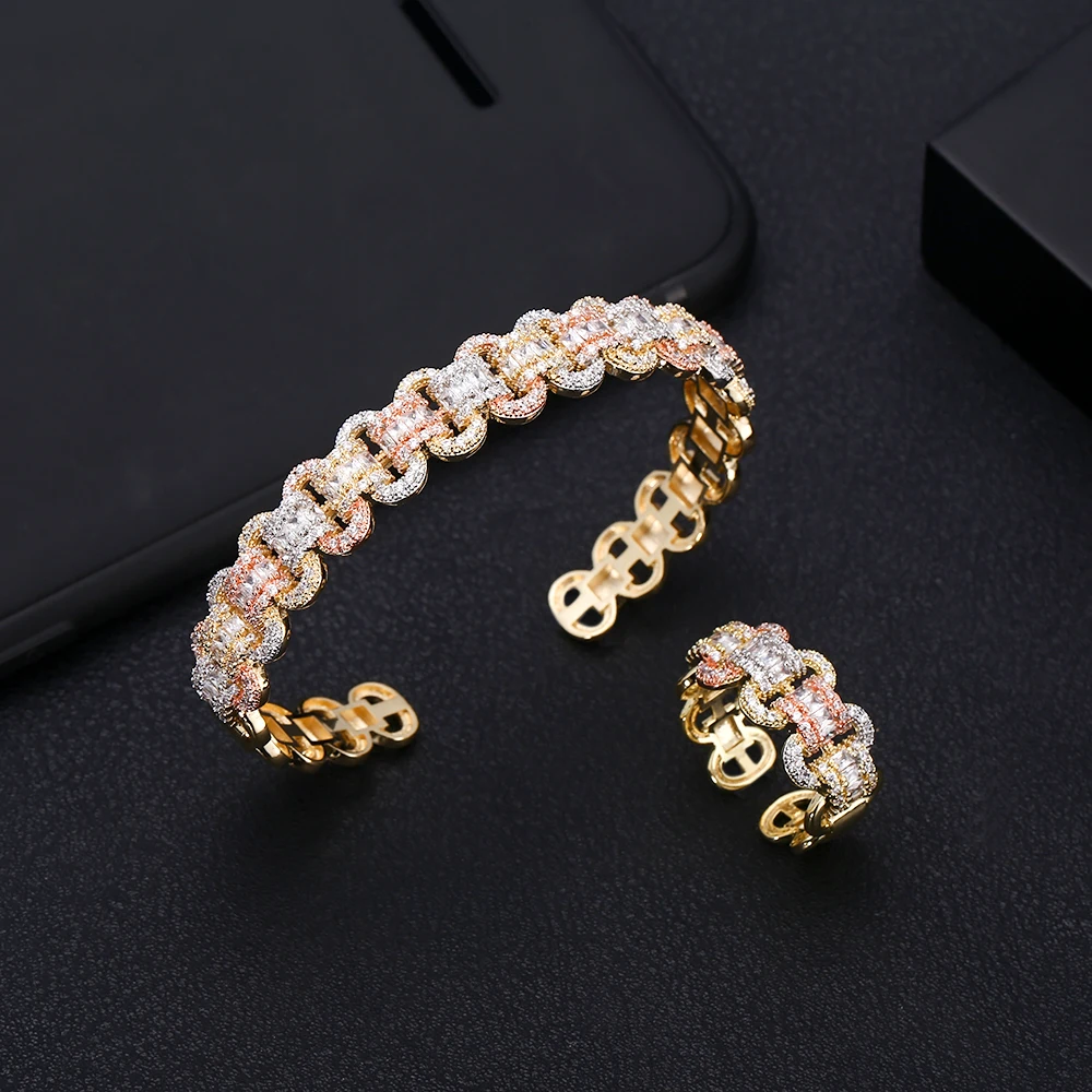 Роскошный Уникальный Африканский браслет кольцо набор ювелирных изделий для