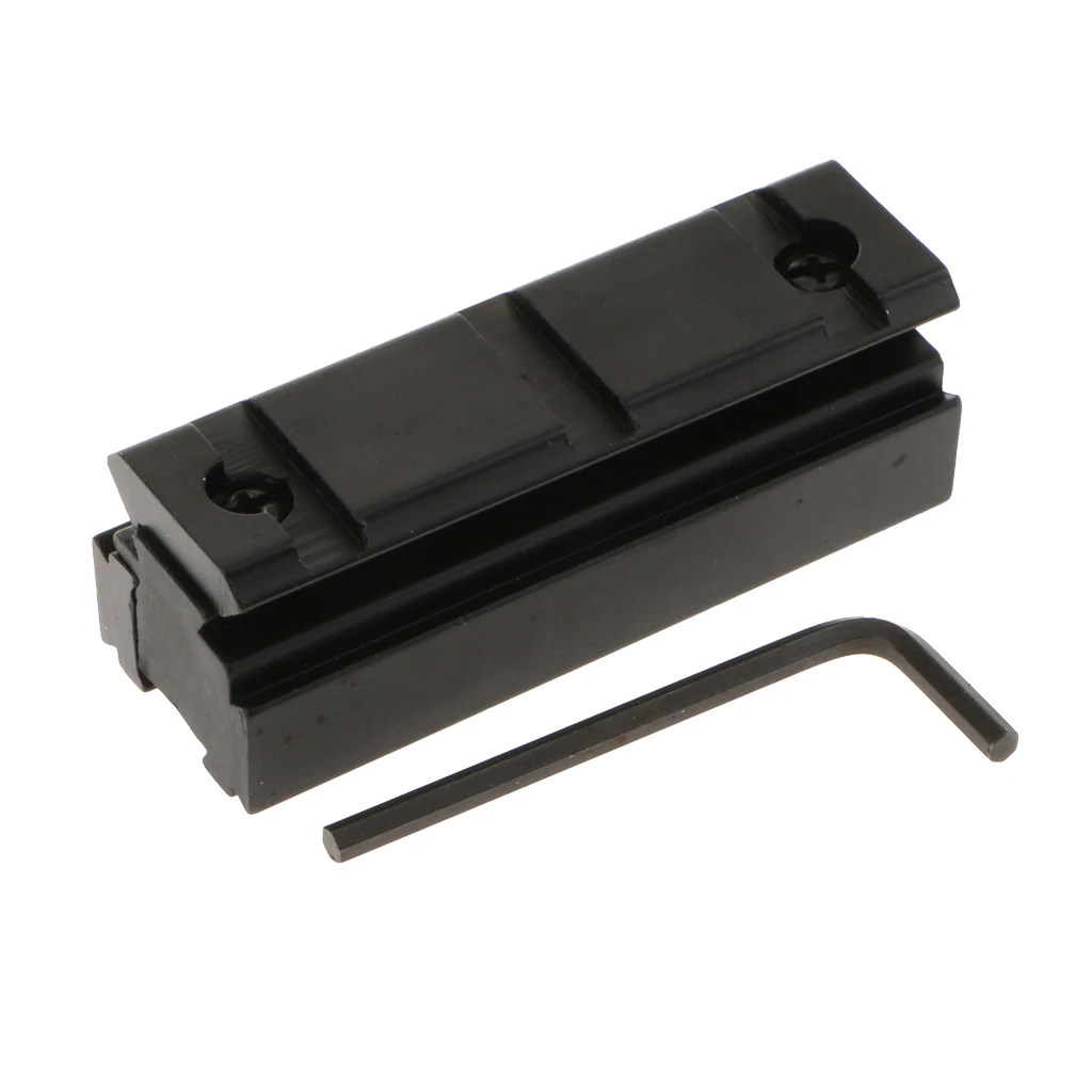 Rail Base 11mm Dovetail to 20mm Weaver Picatinny Mount Adapter - 0.43