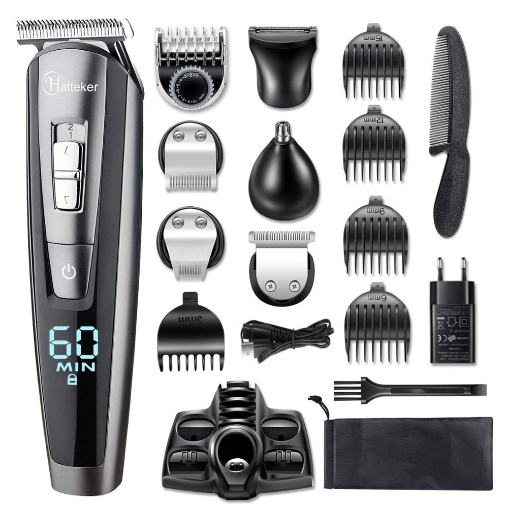 beard and hair trimmer kit