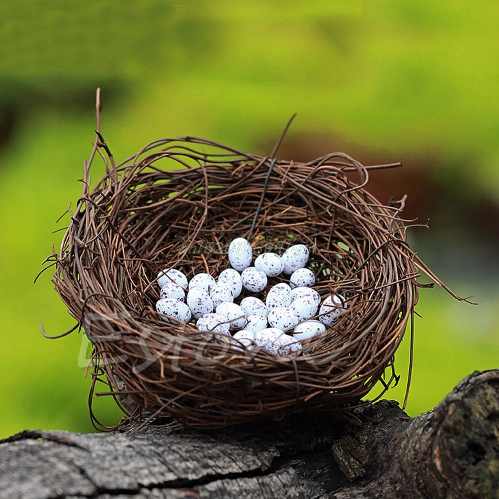 Handmade Vine Brown Bird Nest House Home Nature Craft Holiday Decoration Cute Au08 19 Dropship