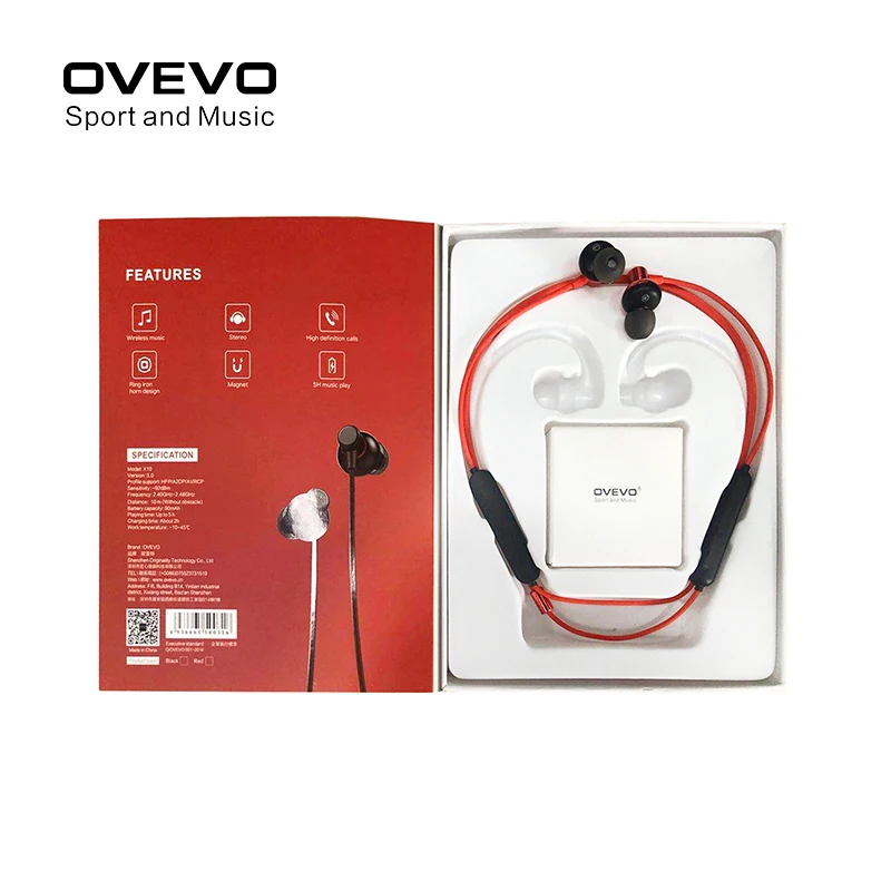 Обновленные наушники Ovevo X10 с шейным ремешком Bluetooth 5 0 защитой от потери гарнитура