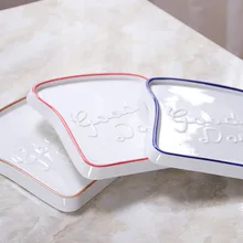 LEKOCH благодарности и отзывы керамическая тарелка для хлеба креативные тосты форма для хлеба креативная ручная роспись высокая температура
