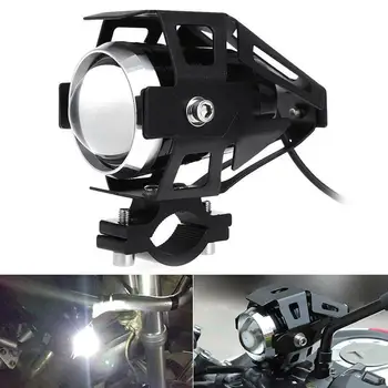 

1pcs 125W motorcycle headlight U5 led auxiliary lamp super bright moto spotlight condenser lens car work fog light accessorie