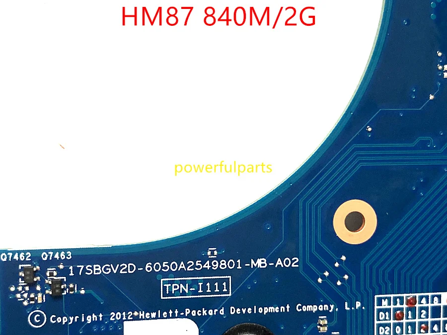 100% NEW For HP ENVY 17-J motherboard with 840M graphic 2G HM87 PN: 773370-601 773370-501 773370-001 6050A2549801-MB-A02 best budget gaming pc motherboard