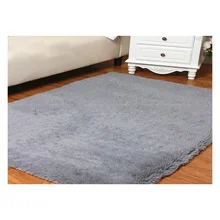 Коврики для дома, гостиной, спальни, плюшевые коврики серебристо-серый 120*160 см