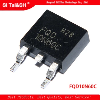 

5PCS 10N60 FQD10N60C STD10NM60N SMD TO-252