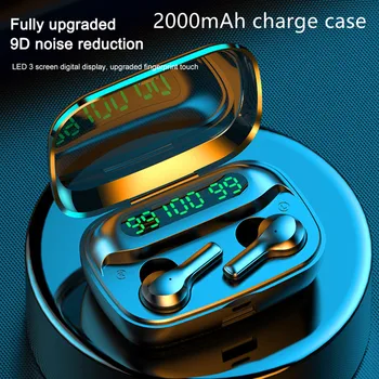 

TWS Bluetooth Earphones V5.0 Wireless Headphones Earbuds LED with Microphone Earphones Waterproof Noise Cancel Headset headset