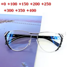 Титановые прогрессивные многофокусные очки для чтения женские голубые световые блокирующие очки женские кошачьи очки при дальнозоркости UV400 NX