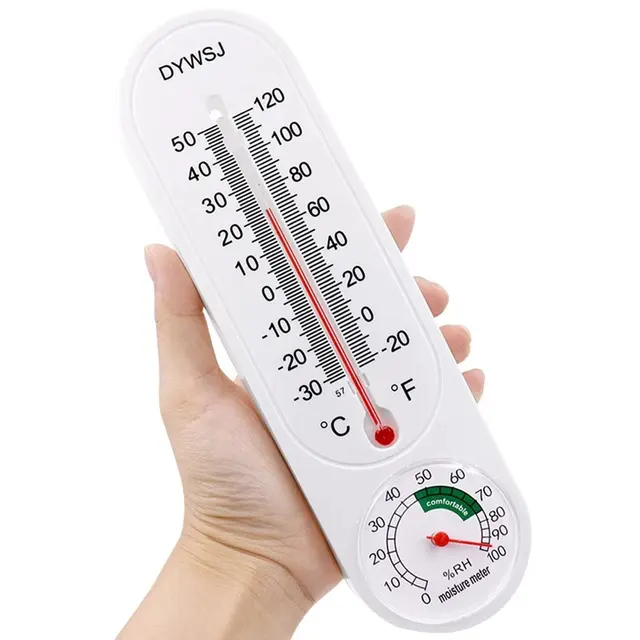 23 Cm Hosszú Fali Függő Hőmérő Lógó Fakitermelő Hőmérséklet Mérőeszköz