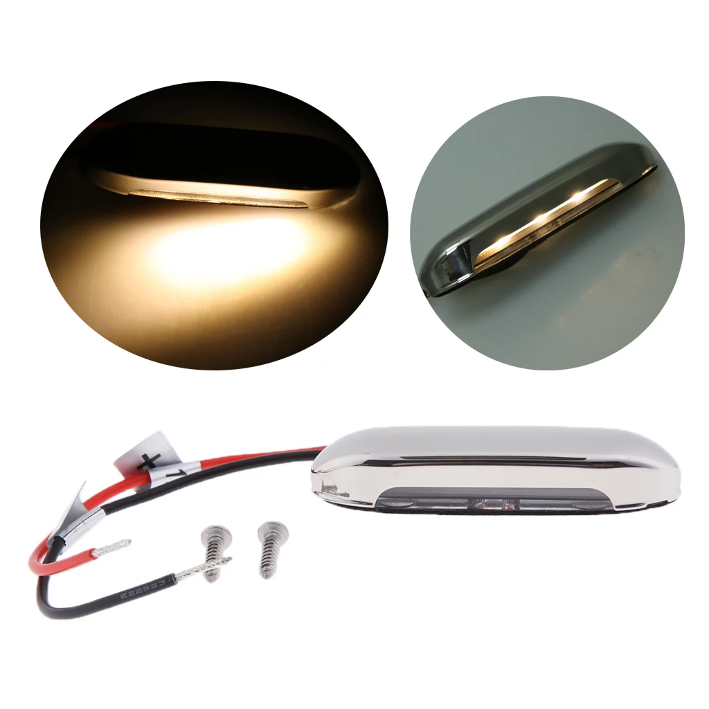 LED Stair Step Deck Lights Stainless Steel Outdoor Garden Wall Recessed Lamp