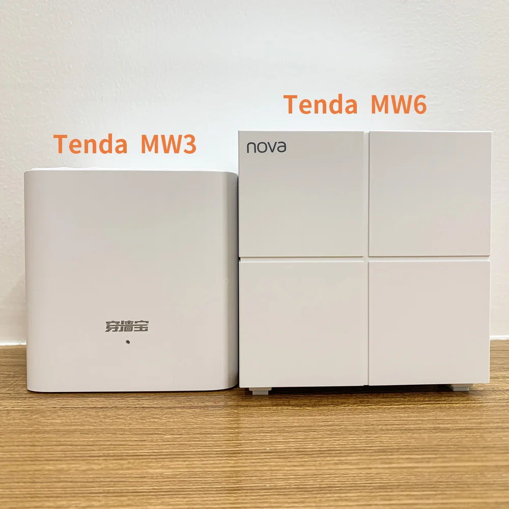 Tenda MW6/MW3 Home AC12  Dual-Band 2.4G/5.0GHz WiFi Wireless Router and Repeater Mesh Wireless WiFi System，APP Remote Manage