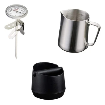 

Coffee Grind Knock Box and Coffee Tamper for Espresso Machine Shock-Absorber Knock Bar for Easy DIY Coffee Ground