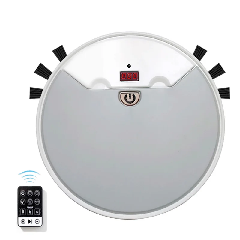 

1800Pa Robot Vacuum Cleaner USB Charging with Remote Control Water Tank Sweeping Suction Drag Can Be Reserved for Three Speeds