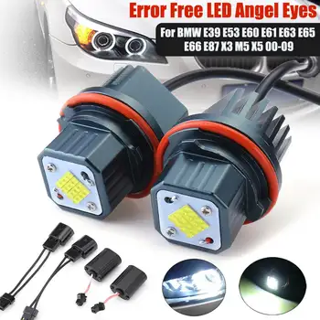 

2Pcs 80W Error Free 16 LED Angel Eyes Marker Lights Bulbs For BMW E39 E53 E60 E61 E63 E65 E66 E87 525i 530i xi 545i X3 M5 X5