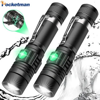 

8000LM LED Flashlight Zoomable Torch USB Rechargeable LED Torch T6/L2/V6 Flashlight Use 18650 Rechargeable Battery