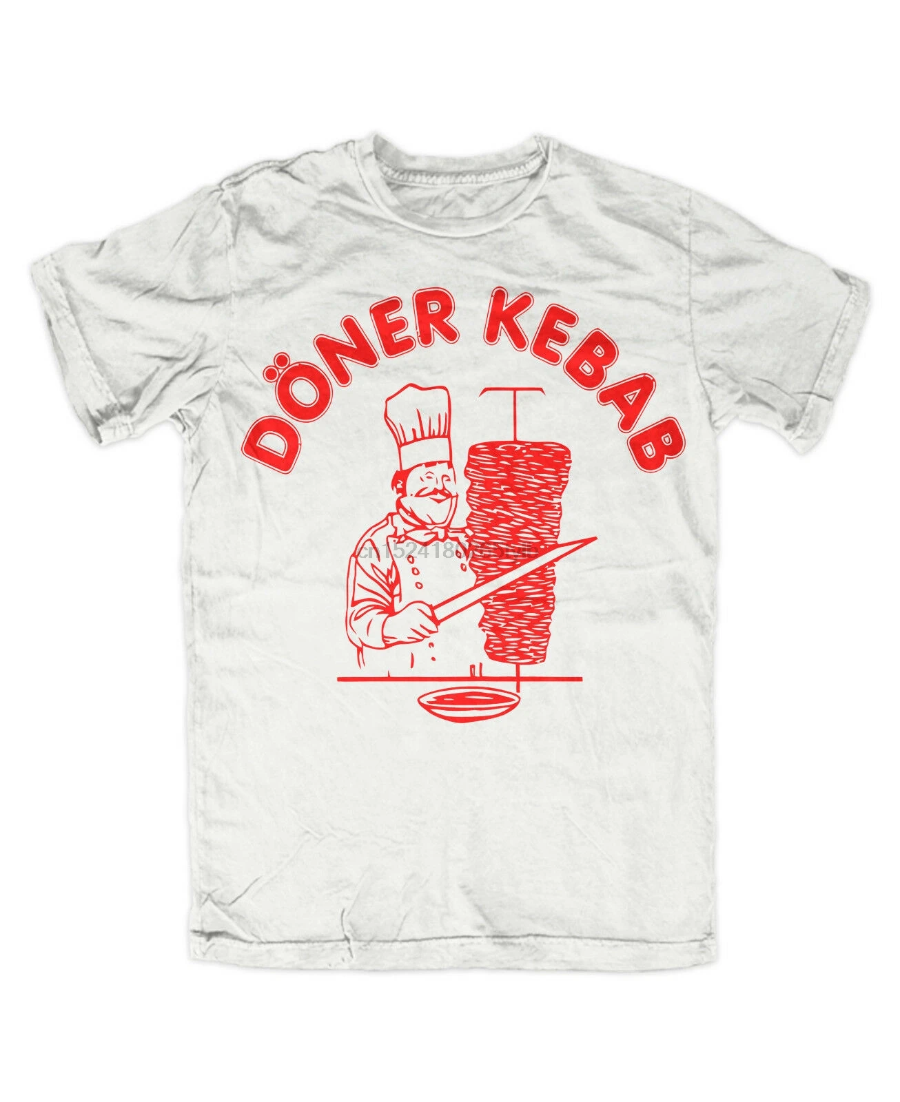 Премиум Футболка Doner Kebab с изображением пиццы гриля|Футболки| |