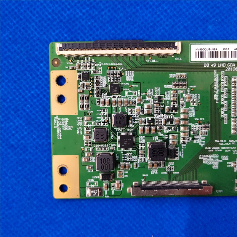 Фото Тестовая логическая плата HV490QUB-N8A B8 49 UHD GOA USIT TCON LT-49HW97U 49PUS7803/12 49UF2500, плата T-con LUX0149003/01 20160403 №4