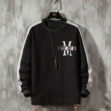 Men 's Casual Hoodie Elastic Letters Printed round-Neck Hoodie Men 's Sports Comfortable Loose -Fit Hoody Harajuku Spring new Men 's Casual Hoodie Elastic Letters Printed round-Neck Hoodie Men 's Sports Comfortable Loose -Fit Hoody Harajuku Spring new