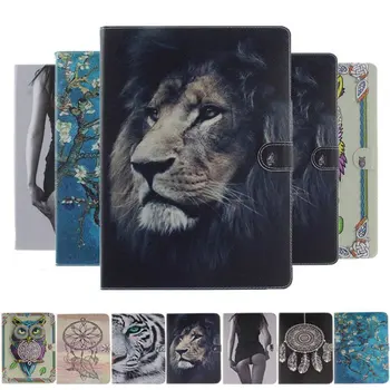 

Lion Tiger Animals Printed Case For Amazon New Fire 7 9th generation 2019 Smart Cover For New fire 7 2017 Tablet case+Film+Pen