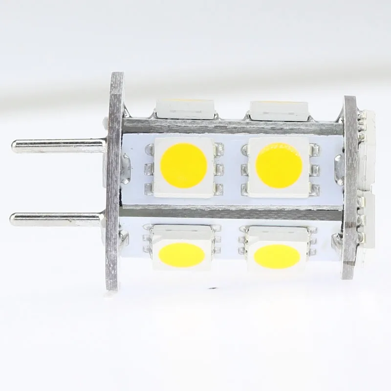 Светодиодная лампа G6.35 с регулируемой яркостью 13LED 5050SMD 12VAC/12VDC/24VDC 2 5 W белый теплый