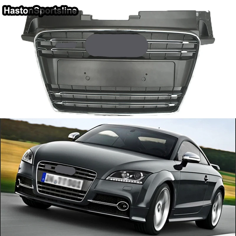 アウディTT TTS TTRS (2008-2014) グリル TT Front Grill Sport Honeycomb Hood Grille for Audi TT TTS