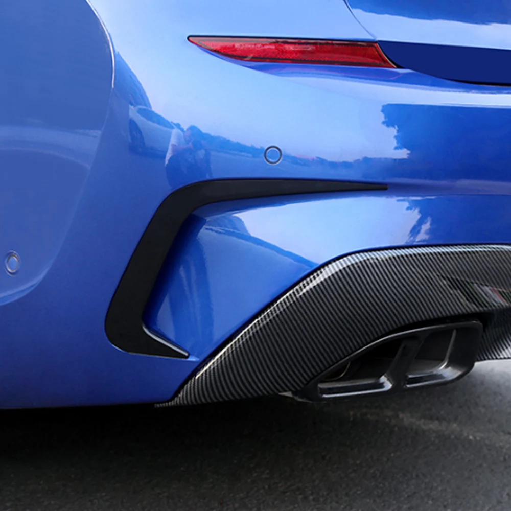 For BMW 3 Series G20 2020 Car Styling Rear Non-drilling Tail Exhaust Pipe Decoration Cover Trim Exterior Accessory