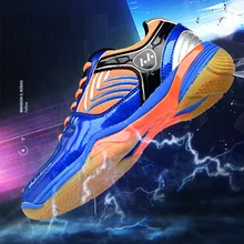 Амортизирующая обувь для бадминтона для мужчин и женщин; спортивная обувь; Мужская Спортивная обувь; нескользящие теннисные кроссовки; D0883