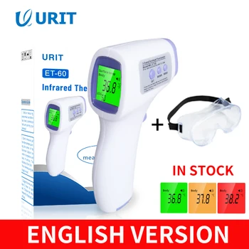 

URIT Infrared Forehead Thermometer Frontal LCD Digital non contact health care Body Temperature Measure Tool IR gun Baby Adults
