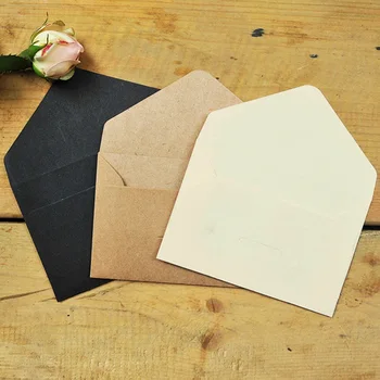 

Vintage kraft paper business card storage envelope-mini series western-style envelope