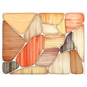 

Modern household bathroom mat simple geometric kitchen bathroom absorbent non-slip floor mat bedroom living room cold-proof rug