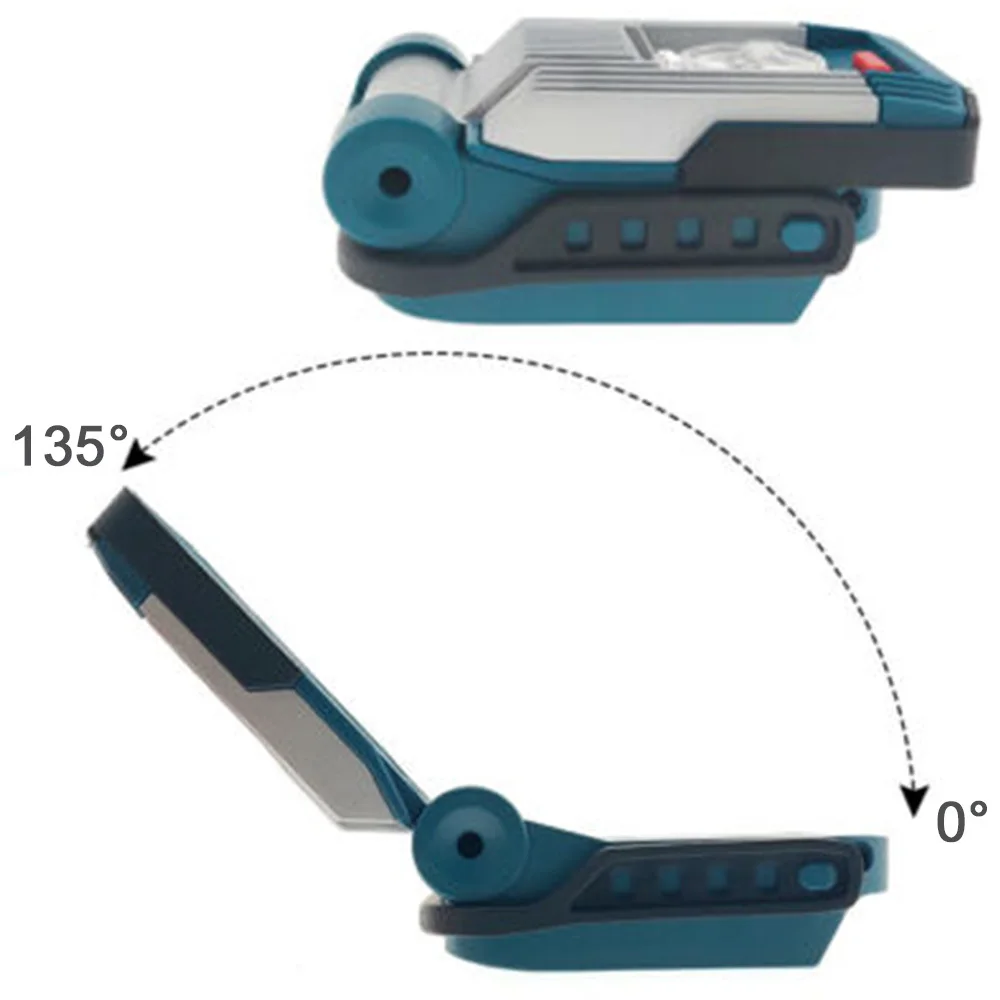 14,4 В/18 в литий-ионный светодиодный рабочий светильник, светильник для Макита, Инновационный складной механизм, Универсальный Регулируемый светильник, луч N26
