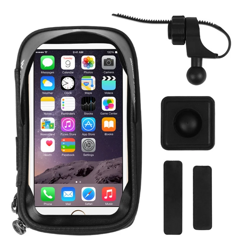 

Waterproof frame bicycle mobile phone holder bracket motorcycle handlebar bracket bag for iPhone Samsung mobile phone bracket