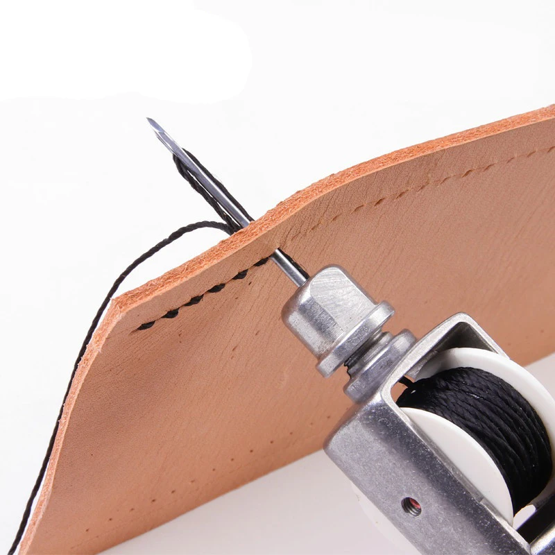 DIY Leather Sewing Awl Hand Stitcher Repair Tool Kit Needles Waxed Thread  Kit Machine Craft Stitching Shoemaker Speedy Profess - AliExpress