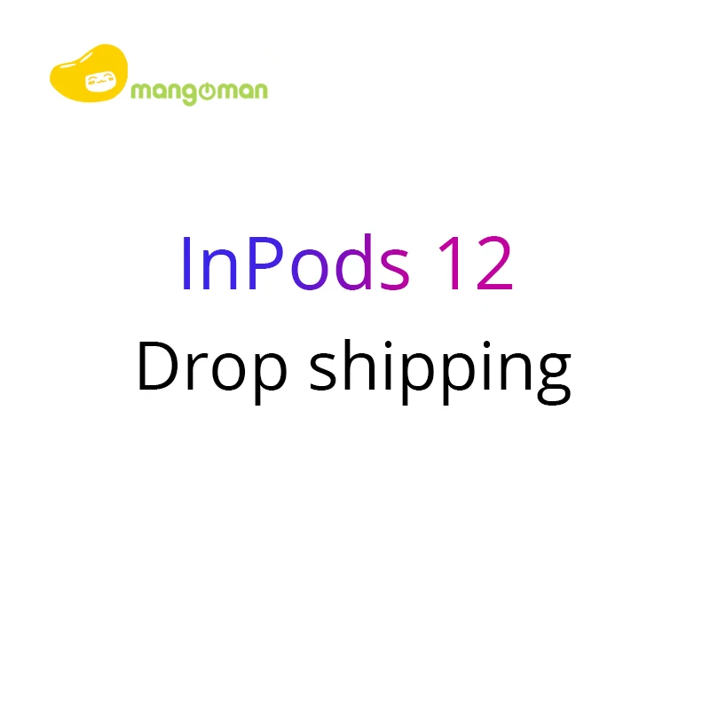 Mangoman Прямая поставка Наушники Inpods12 Беспроводные наушники Гарнитура bluetooth для