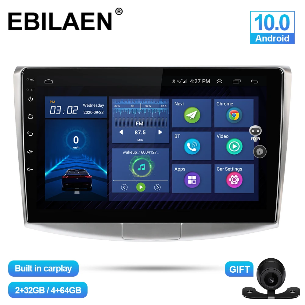 EBILAEN Автомобильный мультимедийный плеер для VW Volkswagen Passat B7 B6 CC 2Din Android 10 0 Авторадио