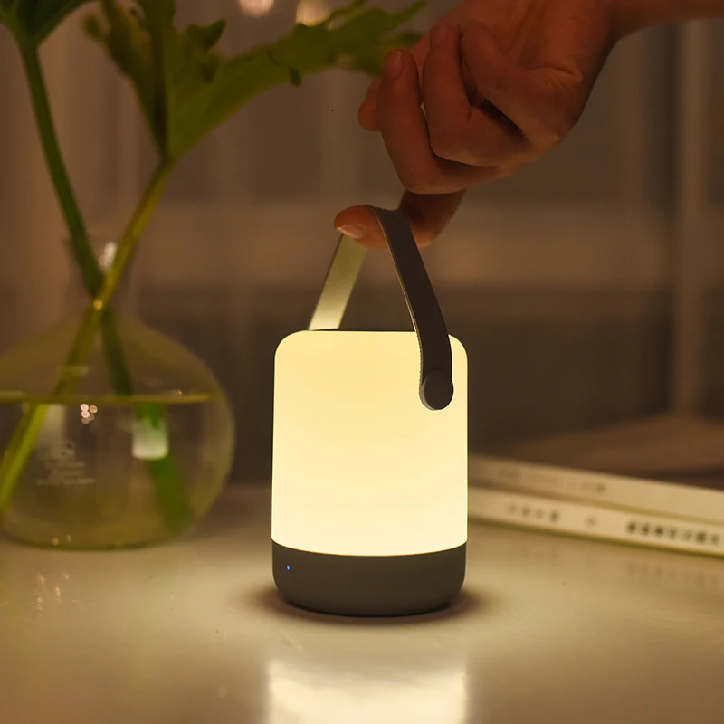 Беспроводное зарядное устройство Xiaomi Zhiji с портативным перезаряжаемым сенсорным управлением, светодиодный светильник с регулируемой яркостью