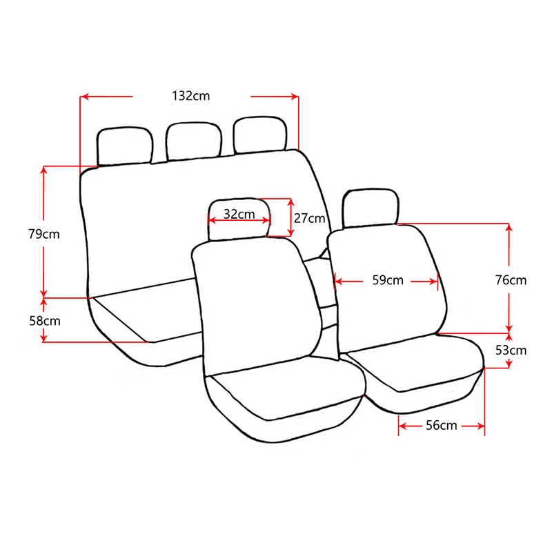 Чехлы для автомобильных сидений универсальные авточехлы для Lada 2107 2110 2114 Granta Kalina Largus Priora Samara Vesta XRAY