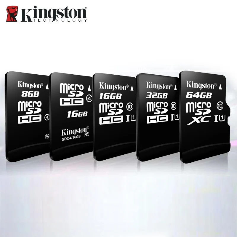 Kingston Micro SD 8 ГБ 16 ГБ 32 ГБ 64 ГБ 128 ГБ 256 флэш карты памяти Microsd SDHC/SDXC Class 10 дропшиппинг TF карт Micro sd