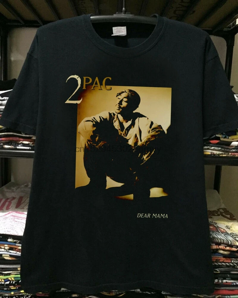 HOT - VTG редкая Футболка-2Pac-Dear Mama 1995-хип-хоп-топ с рисунком-usmaiс |