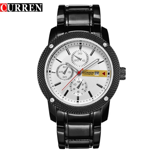 

Curren Karui En 8069 Men Calendar Fashion Three Eye Watch Japan Movement Business Watch
