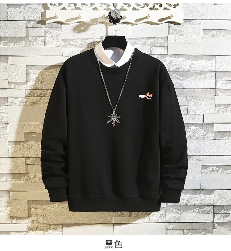 KUANGNAN Cat Толстовка-пуловер с принтом для мужчин, Японская уличная Толстовка Harajuku, Мужская толстовка в стиле хип-хоп, 5XL, осень