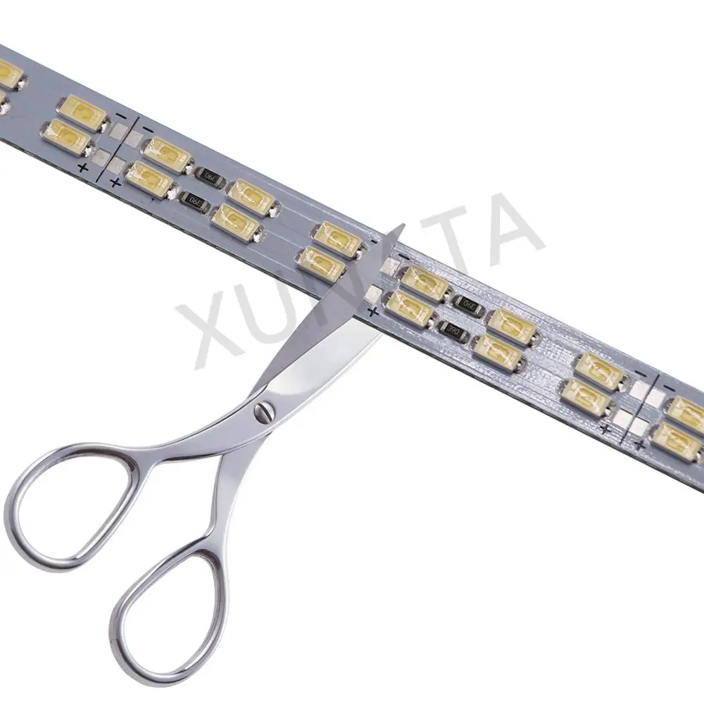 DC 12V 50cm LED Light Bar SMD5630 72 LED Hard Strip Cold White Double Row Aluminum Rigid 1Pc/5Pcs LED Light LED Light Bar