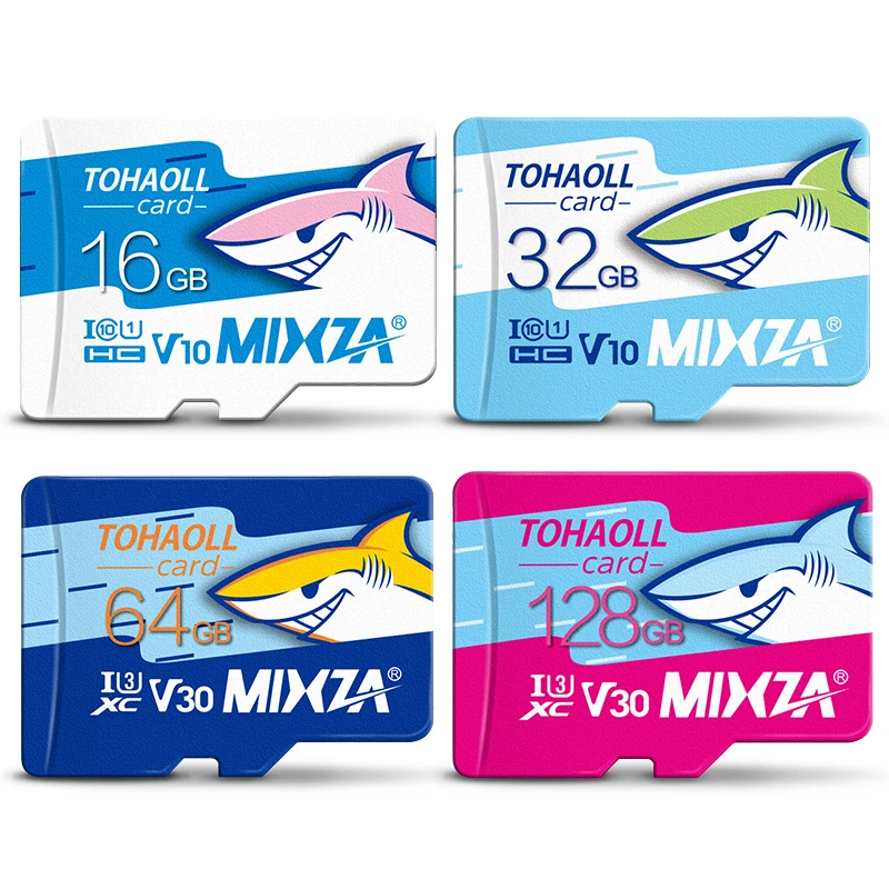 standard sd card MIXZA HY Original Memory Card 256GB 128GB 64GB U3 80MB/S 32GB sd card Class10 UHS-1 flash card Storage Memory TF SD Cards 512 sd card