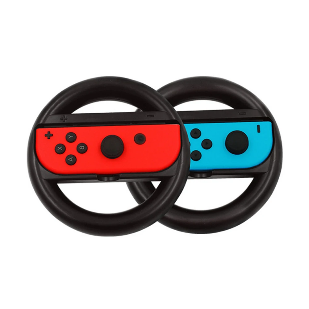 2 шт., руль, игровой контроллер, ручка для Nintendo, пульт дистанционного управления Joy-Con, джойстик, геймпад, аксессуары, направляющее колесо