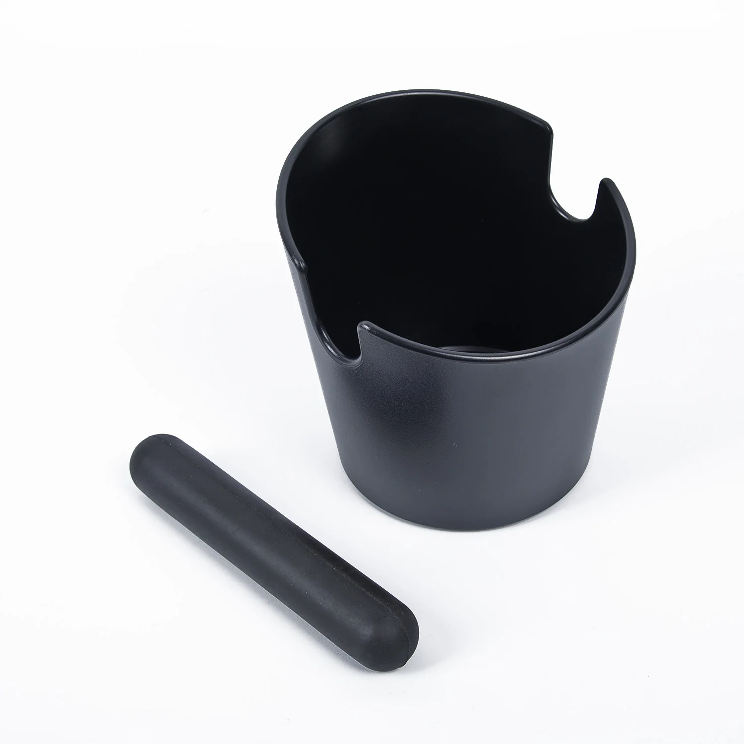 Кофе стук коробка с ручкой шлак ведро эспрессо измельчает трамбовку мусорное ведро черный