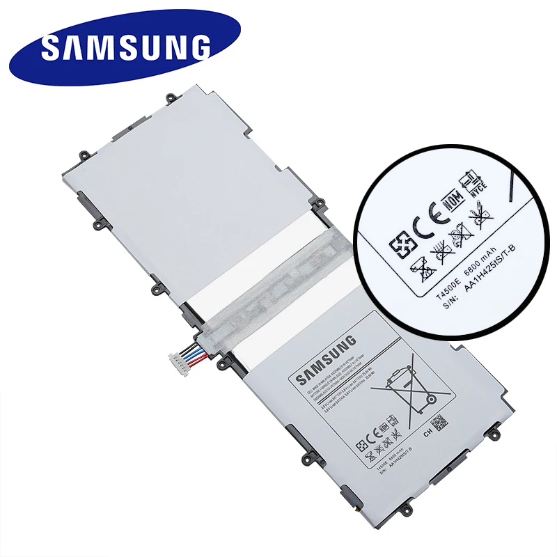 Сменный аккумулятор samsung T4500E для samsung GALAXY Tab3 P5210 P5200 P5220, аутентичная батарея планшета 6800 мАч